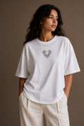 Vera Minimal Chest Logo Tee